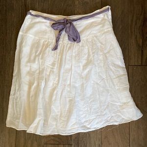 Paul & Joe white skirt knee length